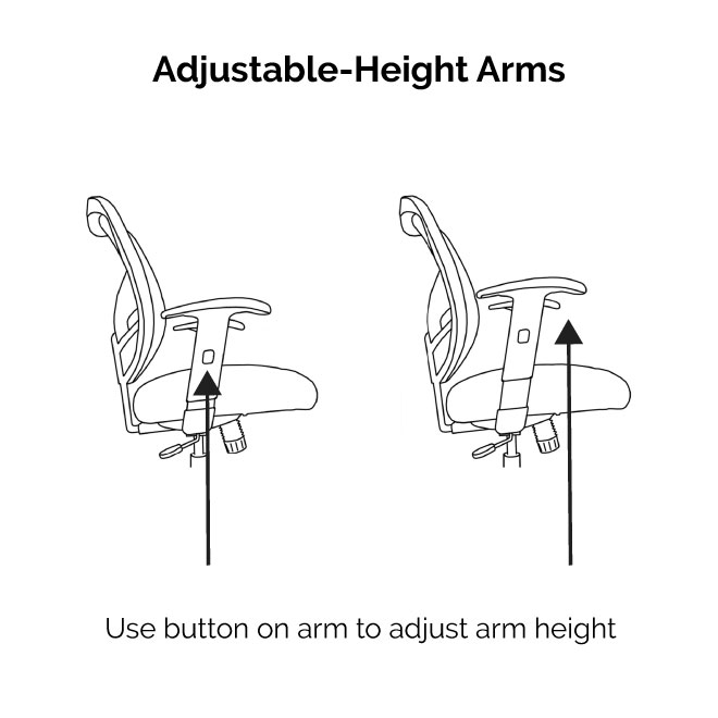 Dandy Office Chair Arms Are Height-Adjustable