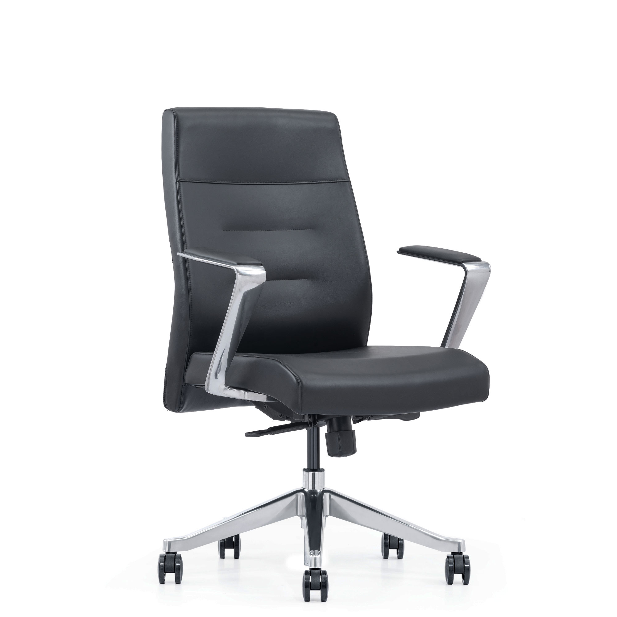 Home office chair with arms and wheels
